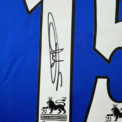 Autographed/Signed Didier Drogba #15 Chelsea FC Blue Soccer Futbol Jersey Beckett BAS COA