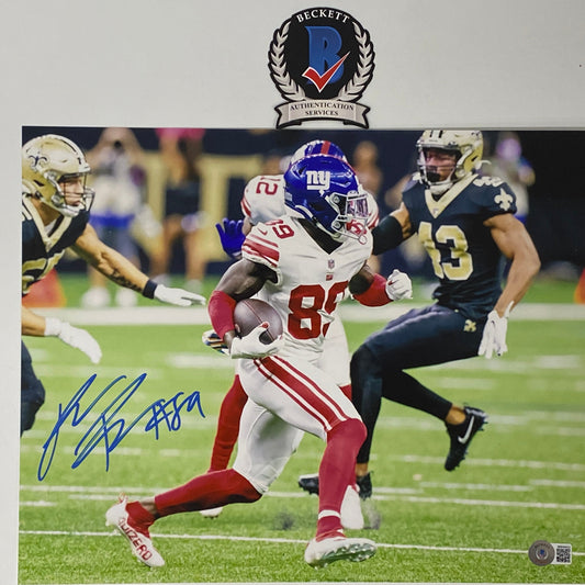 Autographed/Signed Kadarius Toney New York Giants 11x14 Football Photo Beckett BAS COA #1