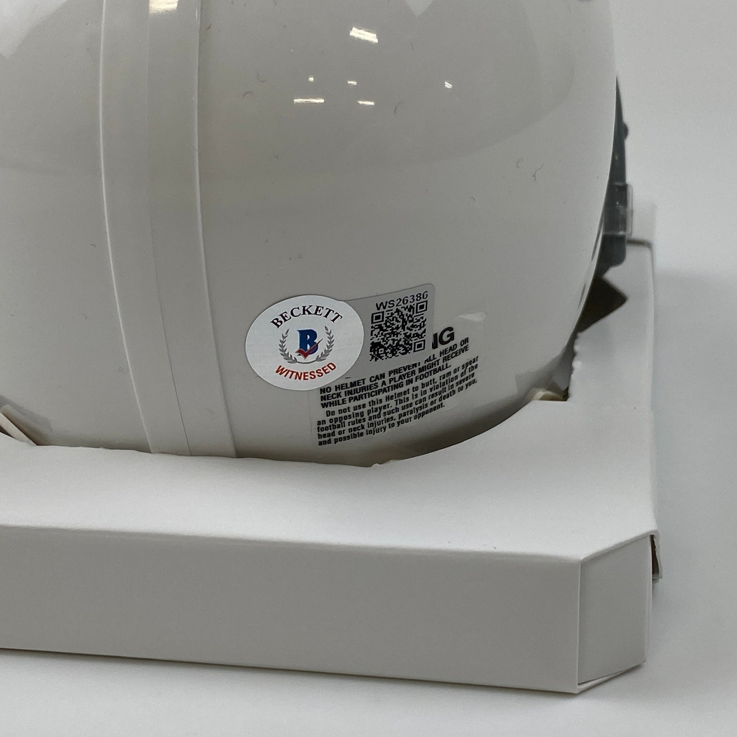 Autographed/Signed Brian Dawkins Philadelphia Eagles Retro Mini Football Helmet Beckett BAS COA