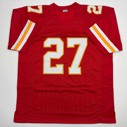 Autographed/Signed Kareem Hunt #27 Kansas City Red Football Jersey PSA/DNA COA