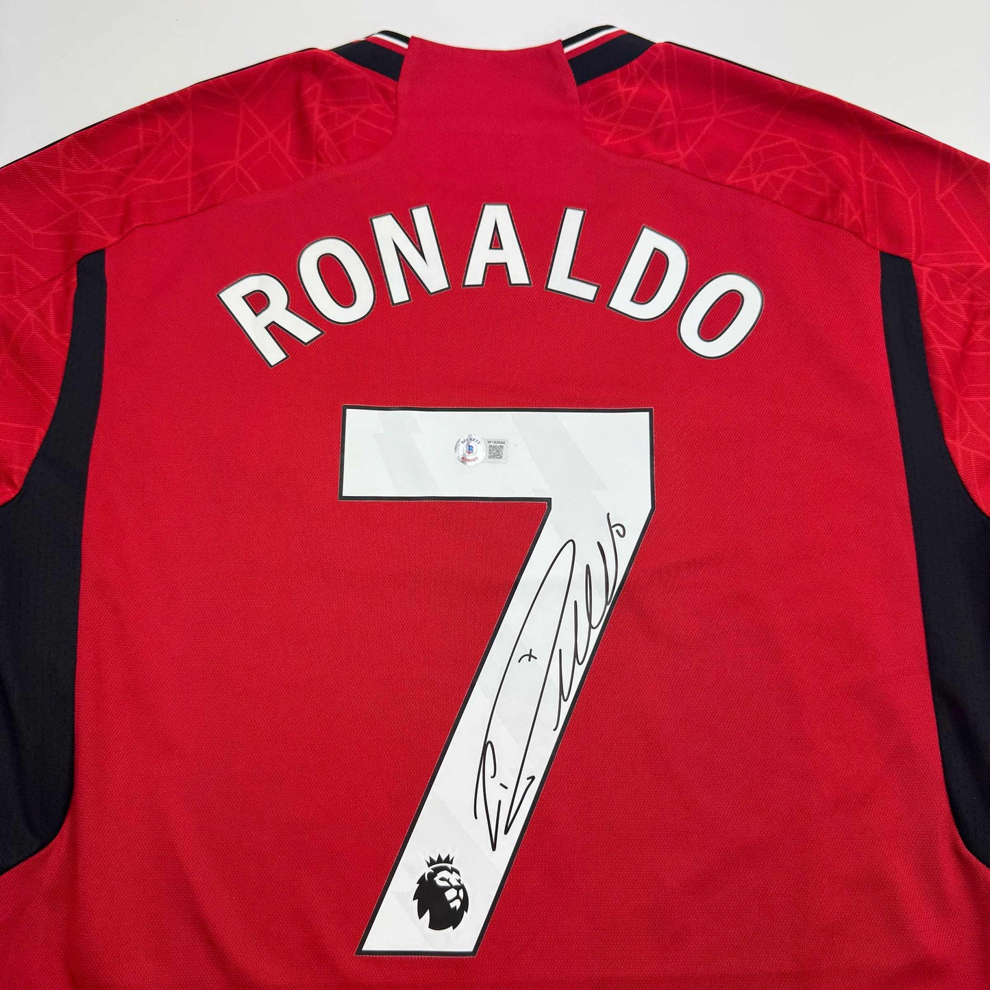Autographed/Signed Cristiano Ronaldo Manchester United Red Soccer Jersey Beckett BAS COA