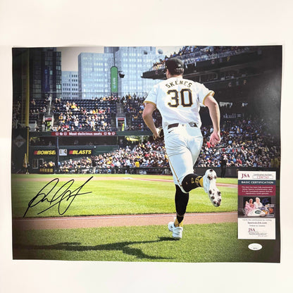 Autographed/Signed Paul Skenes Pittsburgh Pirates 16x20 Baseball Photo JSA COA