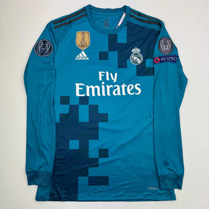 Autographed/Signed Cristiano Ronaldo Real Madrid Blue Soccer Jersey Beckett BAS COA