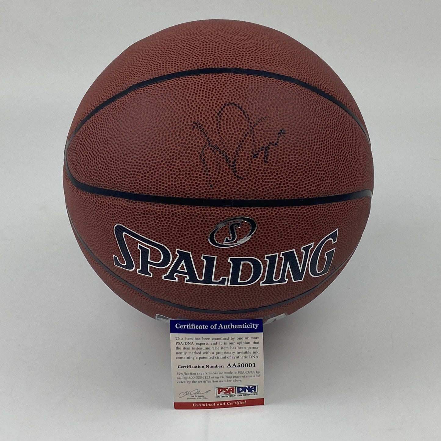 Autographed/Signed Anthony Davis Los Angeles Lakers Full Size Spalding Basketball PSA/DNA COA