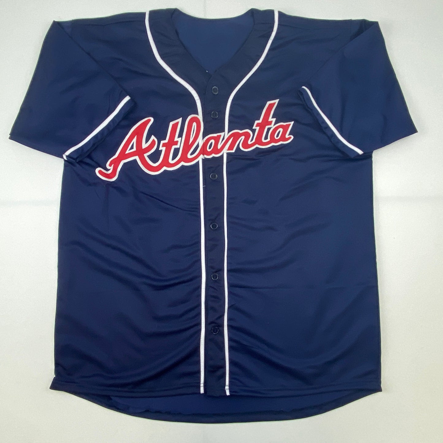 Autographed/Signed Freddie Freeman Atlanta Blue Baseball Jersey Lojo Exclusive COA