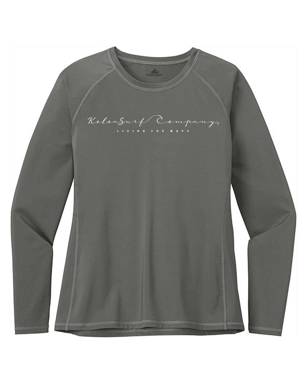 Koloa Cursive Women's Long Sleeve Rash Guard