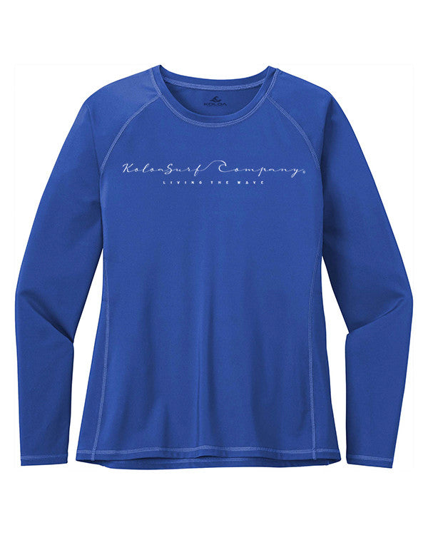 Koloa Cursive Women's Long Sleeve Rash Guard