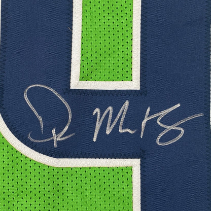 Autographed/Signed DK D.K. Metcalf Seattle Green Football Jersey Beckett BAS COA