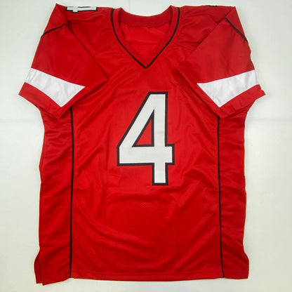 Autographed/Signed Rondale Moore Arizona Red Football Jersey JSA COA