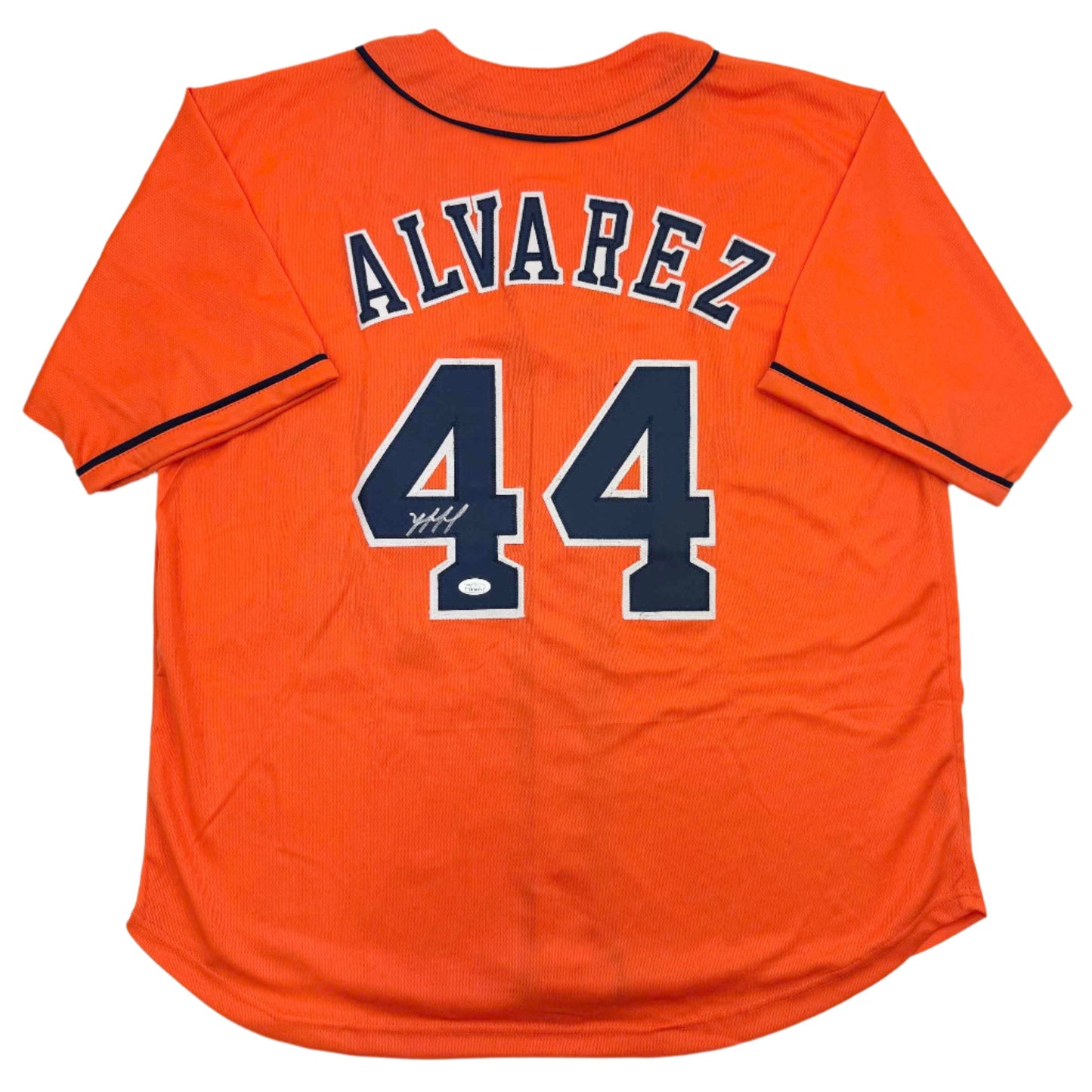 Autographed/Signed Yordan Alvarez Houston Orange Baseball Jersey JSA COA