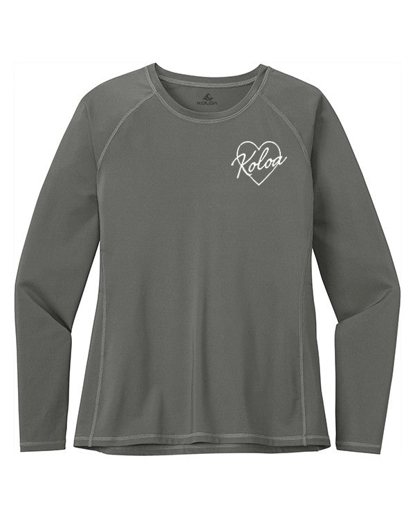 Heart In Koloa Women's Long Sleeve Rash Guard