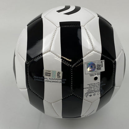 Autographed/Signed Cristiano Ronaldo Juventus Black/White Soccer Ball Beckett BAS COA