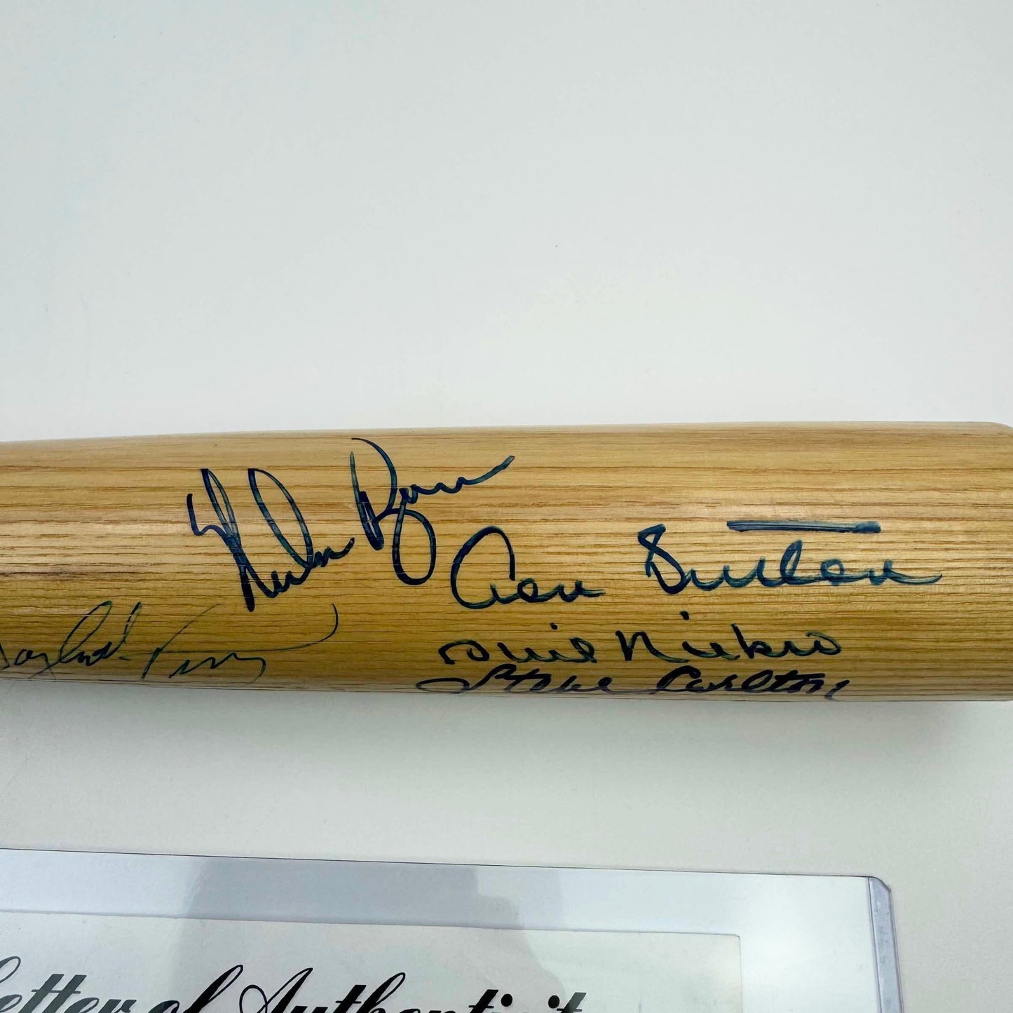 RARE 300 Win Club 9 Sigs Autographed/Signed Baseball Bat Tom Seaver, Nolan Ryan, Clemens, Sutton, Carlton, Niekro, Perry, Spahn & Wynn PSA/DNA