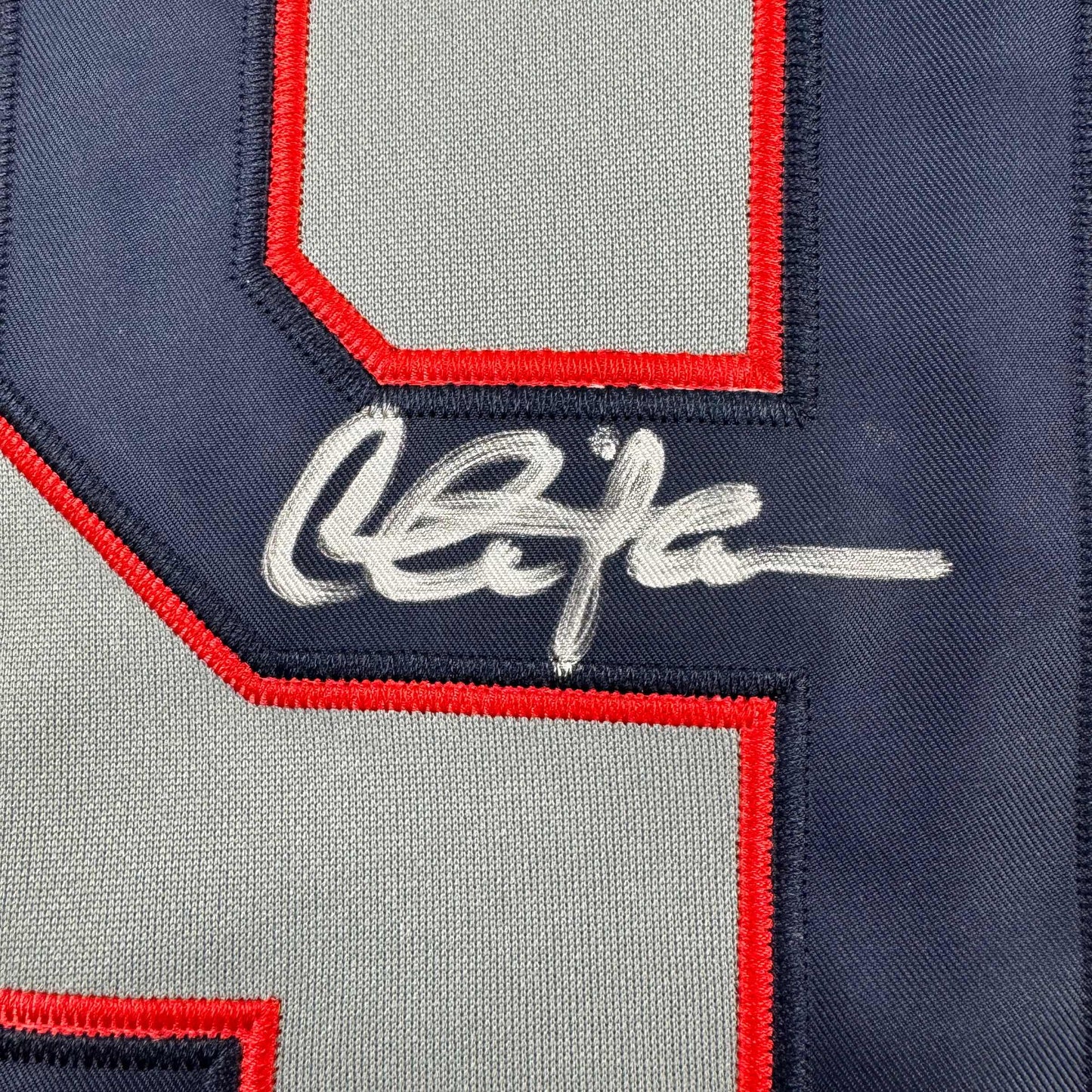 Autographed/Signed Charlie Sheen Wild Thing Ricky Vaughn Major League Movie Grey Baseball Jersey JSA COA