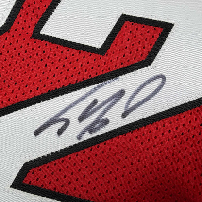 Autographed/Signed Shaquille Shaq O'Neal Miami Red Basketball Jersey PSA/DNA COA