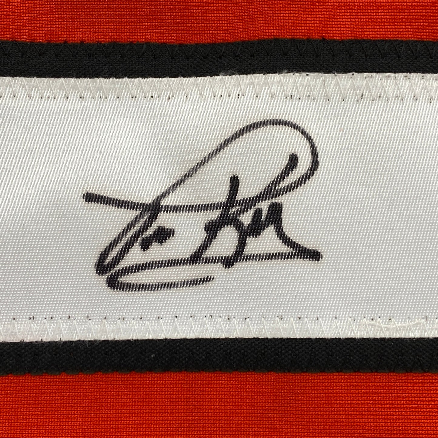 Autographed/Signed Tim Kerr Philadelphia Orange Hockey Jersey JSA COA