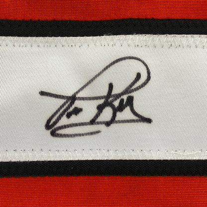 Autographed/Signed Tim Kerr Philadelphia Orange Hockey Jersey JSA COA