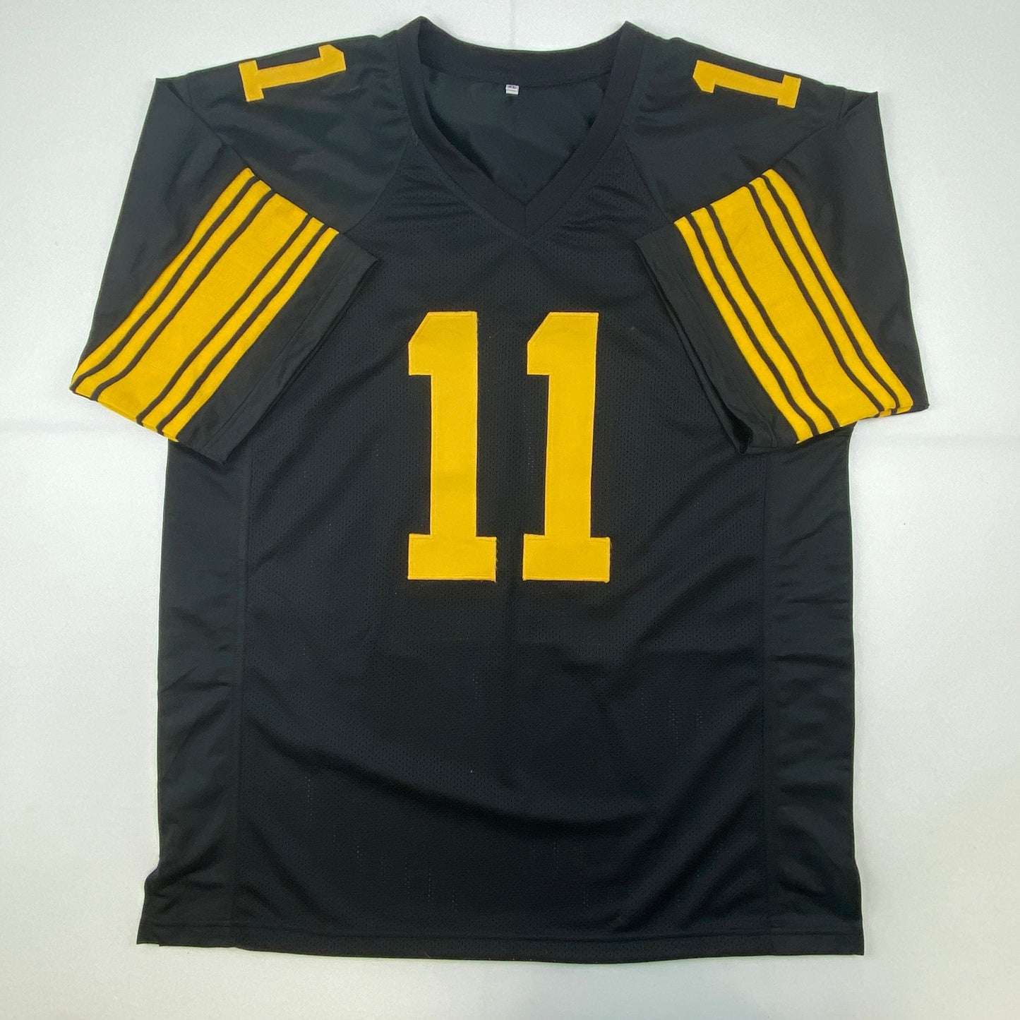 Autographed/Signed Chase Claypool Pittsburgh Color Rush Football Jersey Beckett BAS COA