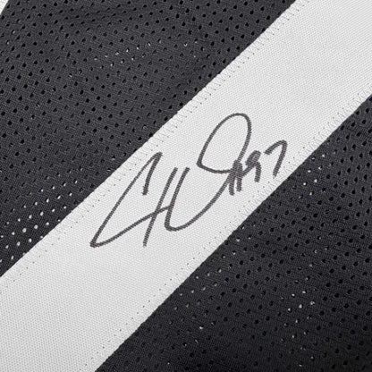 Autographed/Signed Cameron Cam Heyward Pittsburgh Black Football Jersey Beckett BAS COA