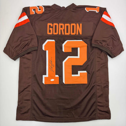 Autographed/Signed Josh Gordon Cleveland Football Brown Jersey JSA COA