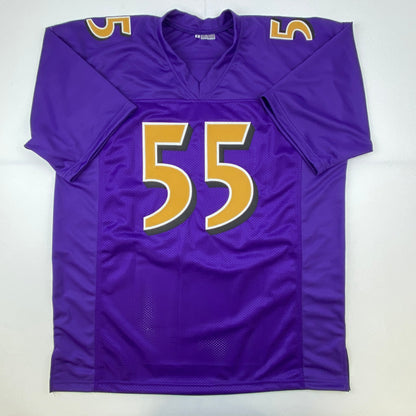 Autographed/Signed Terrell Suggs Baltimore Color Rush Football Jersey JSA COA