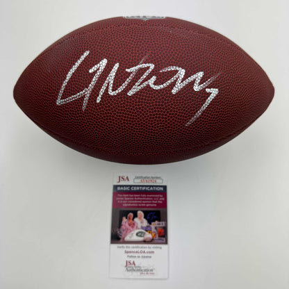 Autographed/Signed C.J. CJ Stroud Houston Texans Wilson Junior Brown Football JSA COA