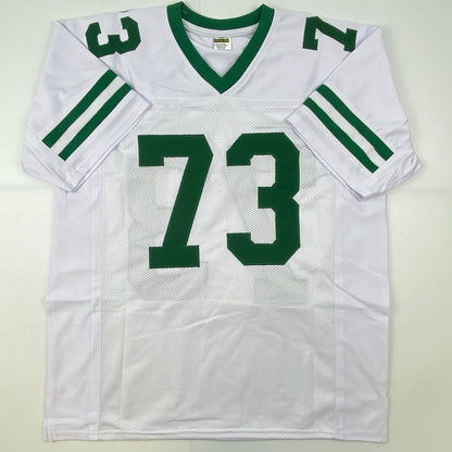 Autographed/Signed Joe Klecko New York White Football Jersey JSA COA