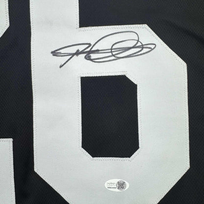 Autographed/Signed Rod Woodson Pittsburgh Black Football Jersey JSA COA