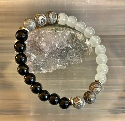 Wicked Fabulous Protection Trio Bracelet — Reiki-Infused Energy Shield