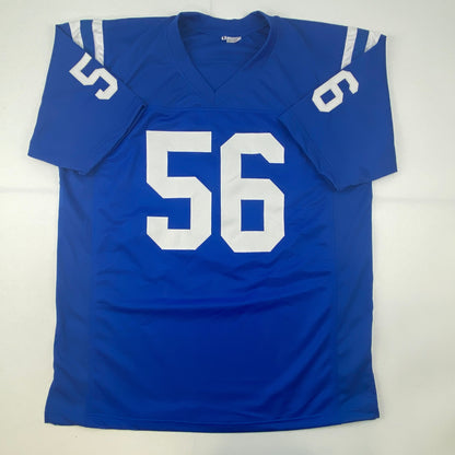 Autographed/Signed Quenton Nelson Indianapolis Blue Football Jersey JSA COA