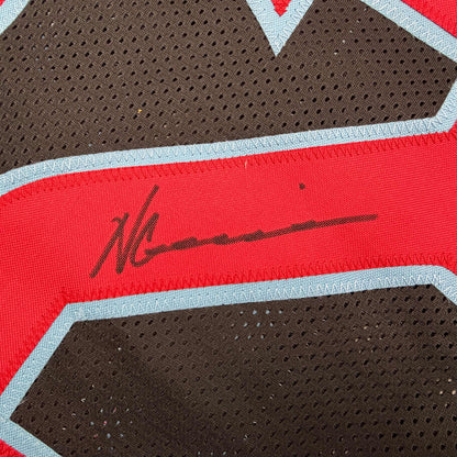 Autographed/Signed Nico Collins Houston H-Town Black Football Jersey JSA COA