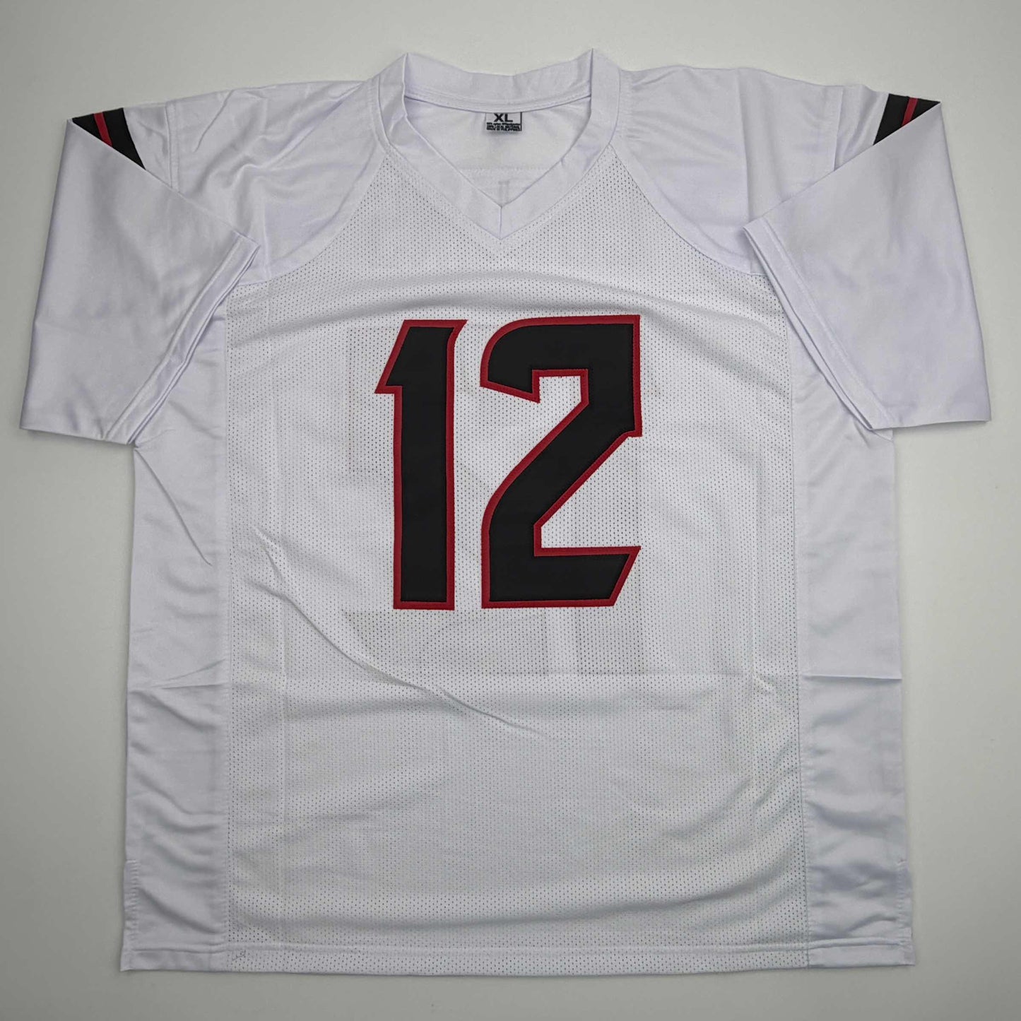 Autographed/Signed Nico Collins Houston White Football Jersey JSA COA