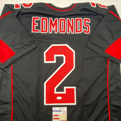 Autographed/Signed Chase Edmonds Arizona Color Rush Football Jersey JSA COA