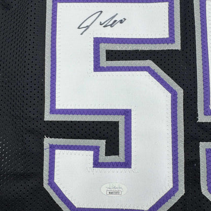 Autographed/Signed Jason Williams Sacramento Black Basketball Jersey JSA COA