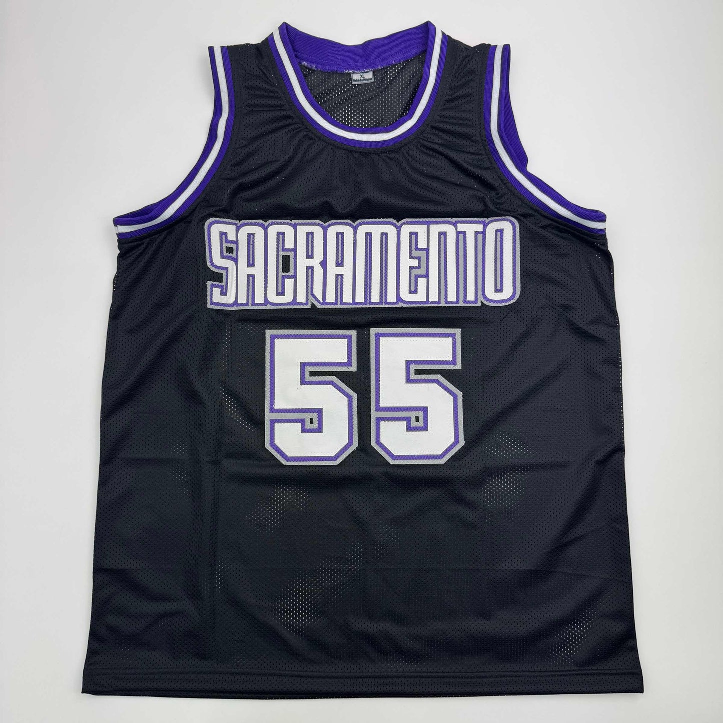 Autographed/Signed Jason Williams Sacramento Black Basketball Jersey JSA COA