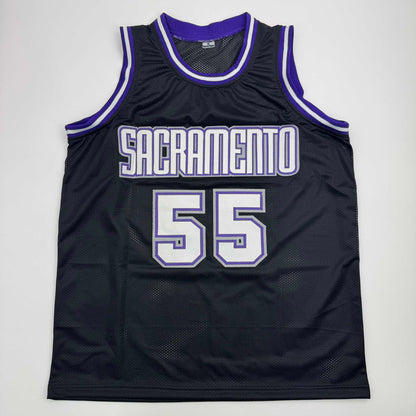 Autographed/Signed Jason Williams Sacramento Black Basketball Jersey JSA COA