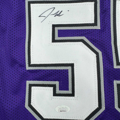 Autographed/Signed Jason Williams Sacramento Purple Basketball Jersey JSA COA