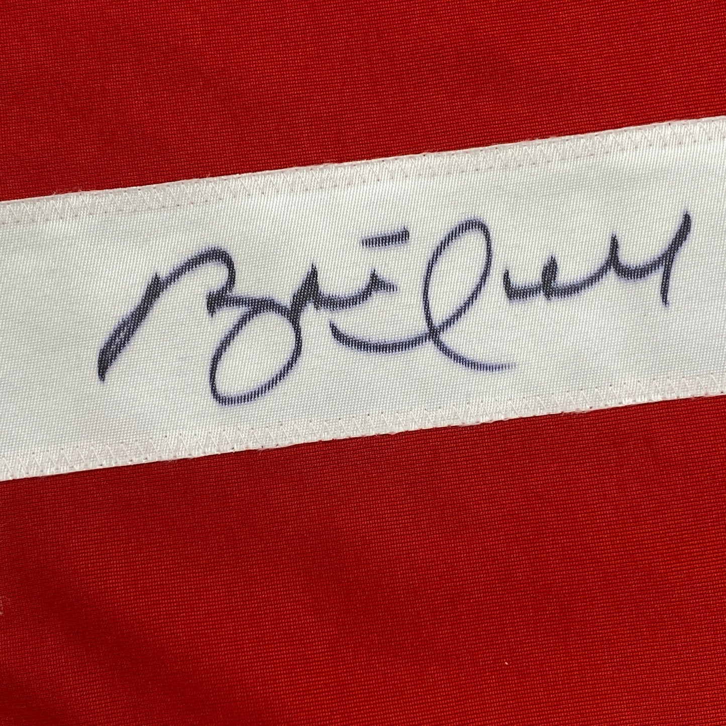 Autographed/Signed Brett Hull Detroit Red Hockey Jersey JSA COA