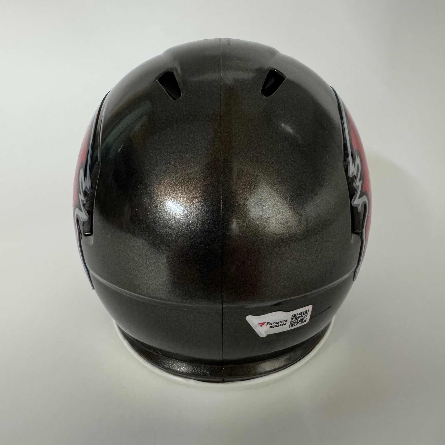 Autographed/Signed Tom Brady Tampa Bay Buccaneers Football Mini Helmet Fanatics COA