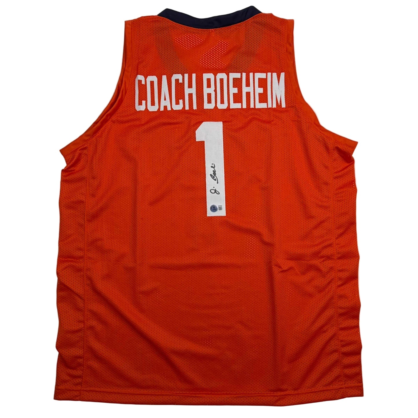 Autographed/Signed Jim Boeheim Syracuse Orange Coach College Basketball Jersey JSA COA
