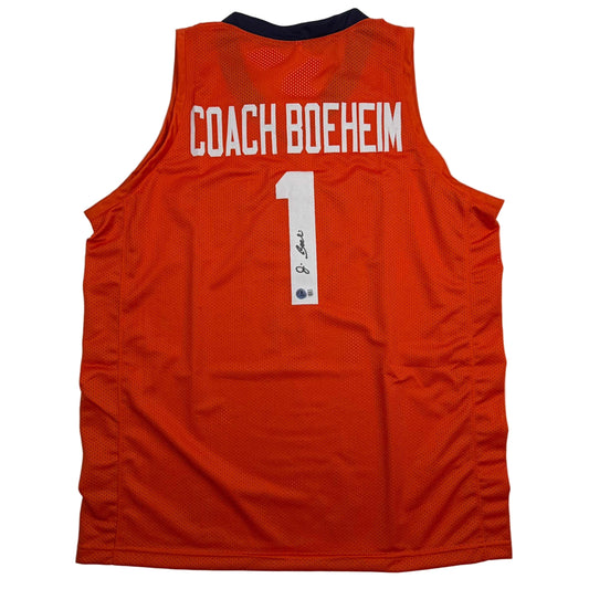 Autographed/Signed Jim Boeheim Syracuse Orange Coach College Basketball Jersey JSA COA