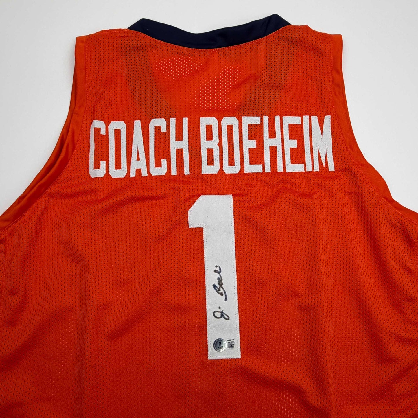 Autographed/Signed Jim Boeheim Syracuse Orange Coach College Basketball Jersey JSA COA