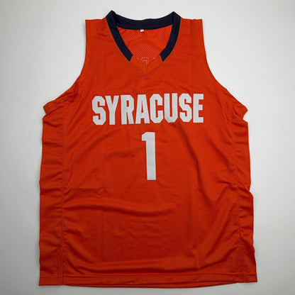 Autographed/Signed Jim Boeheim Syracuse Orange Coach College Basketball Jersey JSA COA