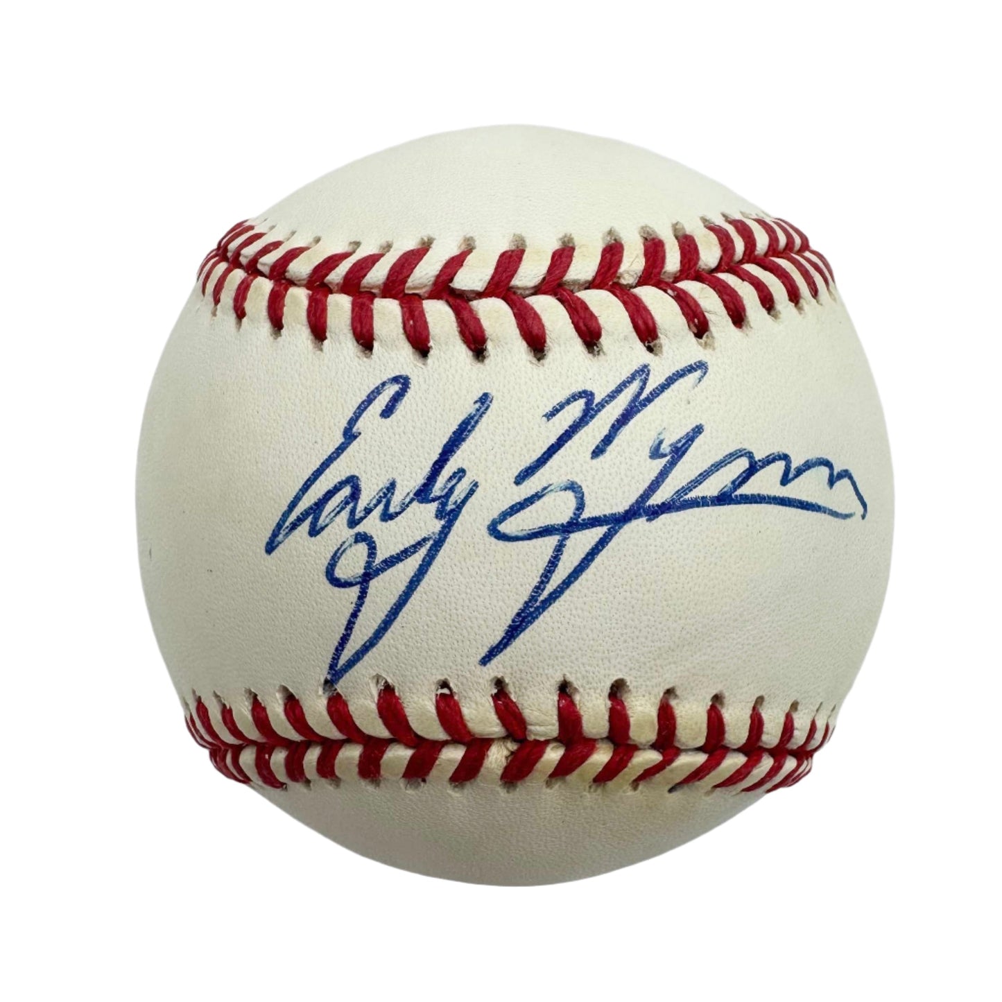 Autographed/Signed Early Wynn Rawlings Official American League Baseball OAL JSA COA