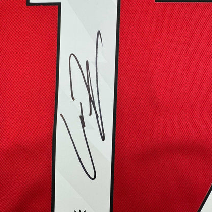 Autographed/Signed Alejandro Garnacho Manchester United Red Soccer Jersey Beckett BAS COA