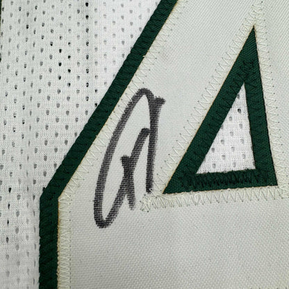 Autographed/Signed Giannis Antetokounmpo Milwaukee White Basketball Jersey JSA COA #2