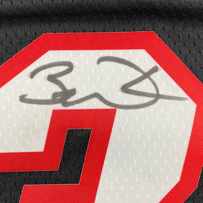 Autographed/Signed Dwyane Wade Miami Heat Black Authentic Basketball Jersey Fanatics COA