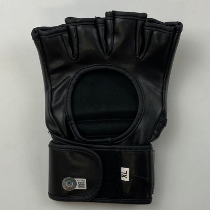 Autographed/Signed Brandon Moreno Black UFC MMA Glove Ultimate Fighting Beckett BAS COA