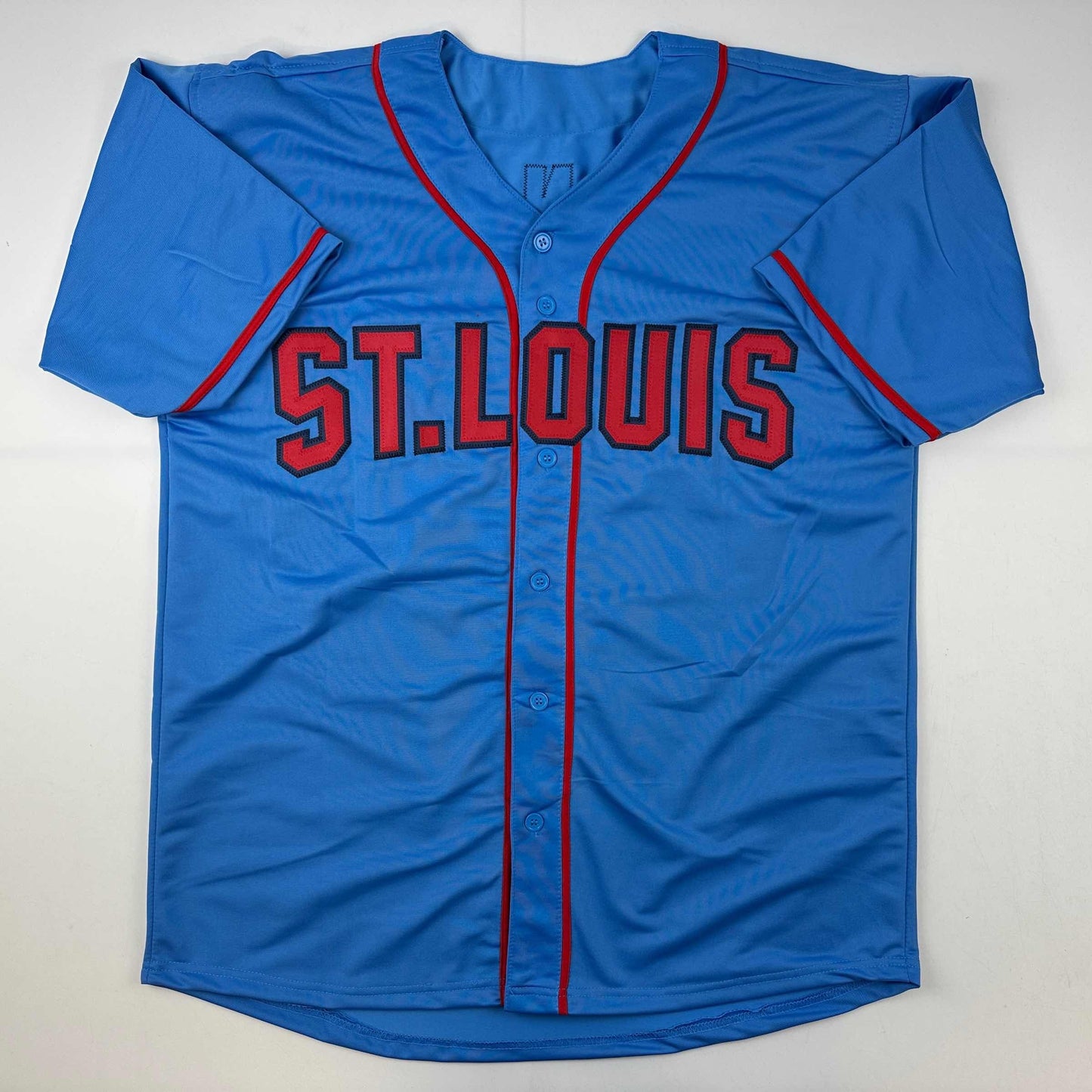 Autographed/Signed Nolan Arenado St. Louis Blue Baseball Jersey JSA COA