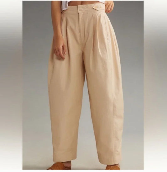 Anthropologie Women's Maeve Utility Barrel trousers